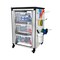 Luxor Modular Classroom Storage Cabinet - Single module with 3 large bins MBS-STR-11-3L - alternate 2